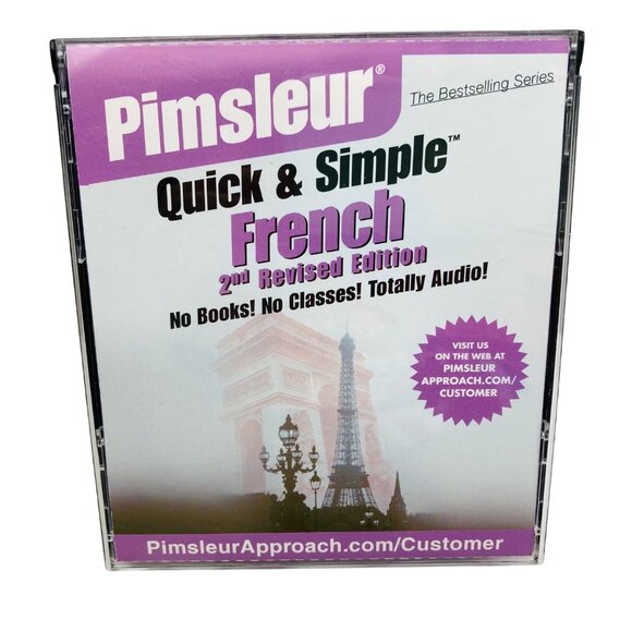 Pimsleur Quick & Simple French 2nd Revised Edition 4-CD Set Totally Audio EUC - Picture 1 of 5